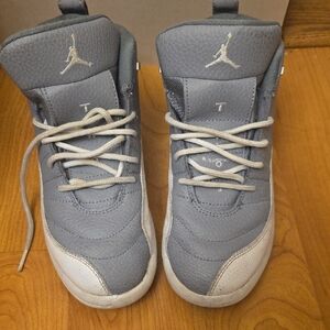 Kids Gray and White JORDANS